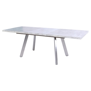 Modrest Lennon Modern Stone Extendable Dining Table - Gray 