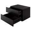 Modrest Logan Nightstand - Black, 2 Drawers - VIG-VGKCGBA023