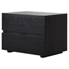 Modrest Logan Nightstand - Black, 2 Drawers - VIG-VGKCGBA023