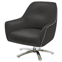 Divani Casa Clover Lounge Chair - Black, Gray