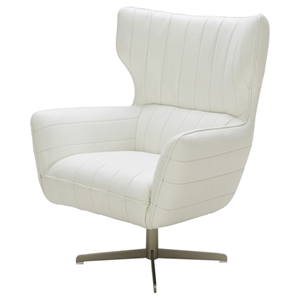 Divani Casa Kylie Accent Chair - White 