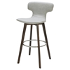 Modrest Zach Modern Bar Stool - Light Gray, Chrome - VIG-VGKKY1252-LTGRY