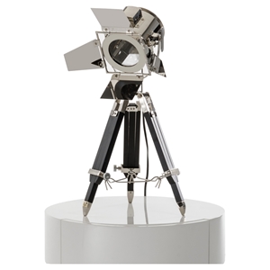 Modrest Avedon Table Lamp - Chrome and Black 