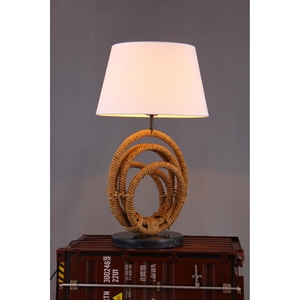 Modrest Bourke Modern Table Lamp - Rope and Marble 