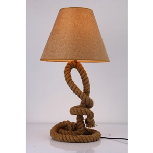 Modrest Blake Modern Rope Table Lamp - Brown 