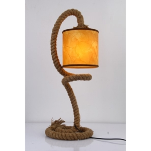 Modrest Carrick Modern Rope Table Lamp - Brown 