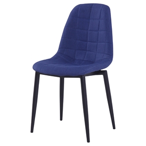 Modrest Zella Dining Chair - Blue, Black (Set of 2) 