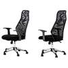 Modrest Garfield Modern Office Chair - Adjustable Height, Black - VIG-VGLFW-35-BLK