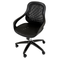 Modrest Claudia Modern Office Chair - Adjustable Height, Black