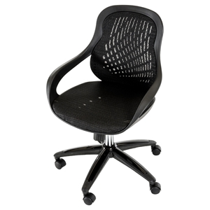 Modrest Claudia Modern Office Chair - Adjustable Height, Black 