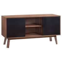 Modrest Laken Modern Buffet - Walnut, Black