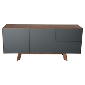 Modrest Weylyn Modern Buffet - Walnut, Charcoal 