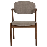 Modrest Skylar Dining Chair - Sesame, Walnut