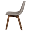 Modrest Laken Dining Chair - Walnut, Sesame (Set of 2) - VIG-VGMAMI-565-SES