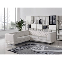 Divani Casa Windsor Sectional Sofa - White