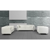 Divani Casa Salvia Leatherette Sofa Set - White - VIG-VGMB1406