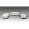 Divani Casa Salvia Leatherette Sofa Set - White - VIG-VGMB1406