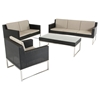 Renava Cabo 4 Pieces Outdoor Sofa Set - Beige and Black - VIG-VGMGCABO