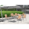 Renava Vista 7 Pieces Outdoor Dining Set - Brown - VIG-VGMGVISTA