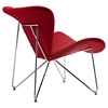 Modrest Decatur Fabric Accent Chair - Red - VIG-VGOBTY105-RED