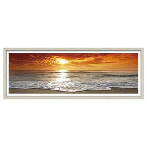 Modrest Sundown Framed Acrylic Painting - Brown 