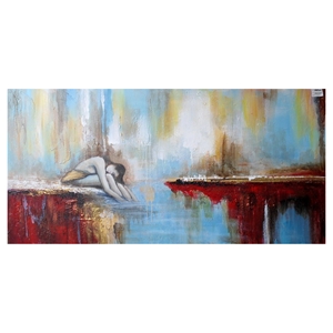 Modrest Abstract Woman Oil Painting - Rectangular 