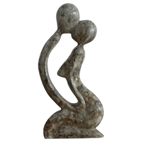 Modrest Embrace Modern Sculpture - Brown