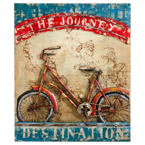 Modrest Journey Modern Bike Painting - Multicolor 