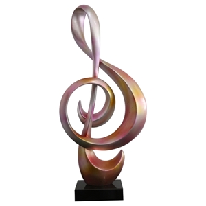 Modrest Clef Modern Metallic Sculpture - Multicolor 