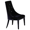 A&X Charlotte Velour Dining Chair - Black (Set of 2) - VIG-VGUNAA031