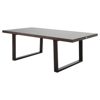 A&X Caligari Modern Oak Dining Table - Brown