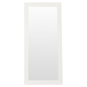 A&X Regal Modern Crocodile Floor Mirror - White 