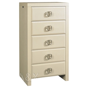 A&X Glam Modern 5 Drawers Chest - Champagne Crocodile 