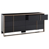 Nova Domus Cartier Modern Dresser - Black and Brushed Bronze - VIG-VGVC-A002-D