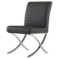 Modrest Adderley Modern Dining Chair - Gray (Set of 2)