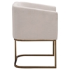 Modrest Yukon Dining Chair - White, Antique Brass - VIG-VGVCB8362-WHTBRS