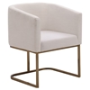 Modrest Yukon Dining Chair - White, Antique Brass - VIG-VGVCB8362-WHTBRS