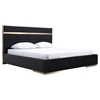 Nova Domus Cartier Modern Platform Bed - Black and Brushed Bronze - VIG-VGVCBD-A002