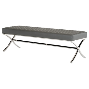 Modrest Adderley Modern Dining Bench - Gray 