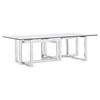 Modrest Valiant Coffee Table - Clear, Chrome - VIG-VGVCCT856