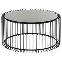 Modrest Beacon Round Coffee Table - Black