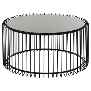 Modrest Beacon Round Coffee Table - Black 