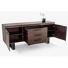 Modrest Lola Modern Buffet - Walnut, Black - VIG-VGVCG8922-WAL