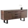 Modrest Lola Modern Buffet - Walnut, Black - VIG-VGVCG8922-WAL