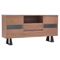 Modrest Corey Modern Buffet - Walnut