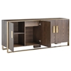 Modrest Galant Modern Buffet - Oak and Antique Brass - VIG-VGVCG8961