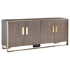 Modrest Galant Modern Buffet - Oak and Antique Brass - VIG-VGVCG8961