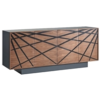 Modrest Spectra Buffet - Walnut, 4 Doors