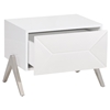 Modrest Candid Modern Nightstand - 1 Drawer, White - VIG-VGVCN1109