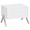 Modrest Candid Modern Nightstand - 1 Drawer, White - VIG-VGVCN1109